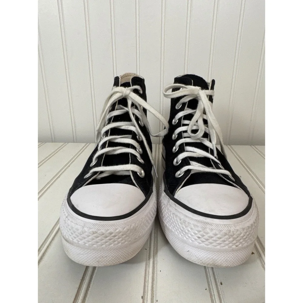 Converse Chuck Taylor All Star Lift Hi Women 7.5 Black Platform Sneakers Grunge